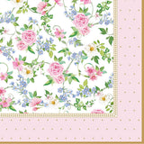 Tányéralátét, poháralátét Rózsás papírszalvéta 33x33cm 20 db-os Garden Joy