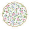 Tányér, étkészlet Rózsás porcelán desszertes tányér fehér Garden Joy