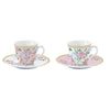 Bögre, csésze Rózsás porcelán eszpresszó kávés csésze 2 db díszdobozban Garden Joy