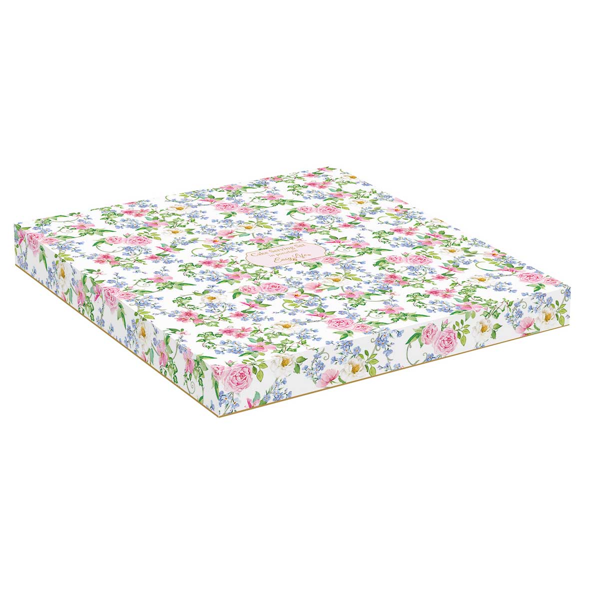 Tortatál Rózsás porcelán tortatál lapáttal 32cm Garden Joy