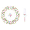 Tortatál Rózsás porcelán tortatál lapáttal 32cm Garden Joy