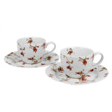 Bögre, csésze Safa virágos porcelán teás csésze 2 személyes