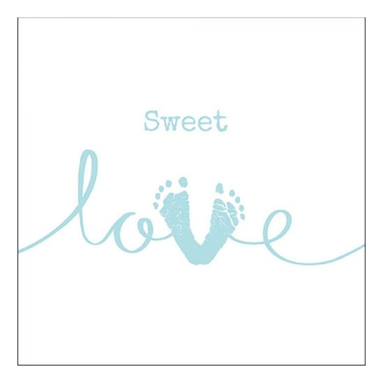 Szalvéta Sweet Love Boy papírszalvéta 33x33 cm 20 db-os