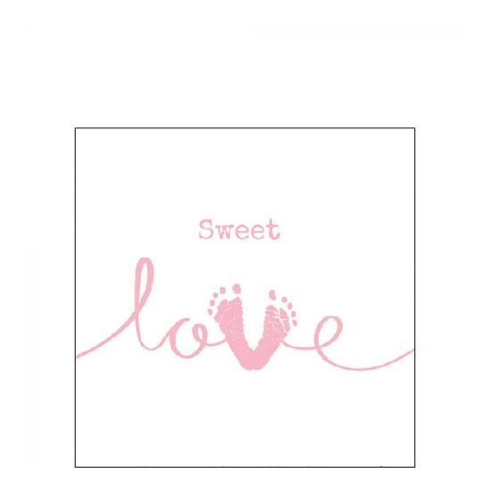 Szalvéta Sweet Love Girl papírszalvéta 25x25 cm 20 db-os
