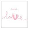 Szalvéta Sweet Love Girl papírszalvéta 33x33 cm 20 db-os