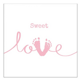 Szalvéta Sweet Love Girl papírszalvéta 33x33 cm 20 db-os