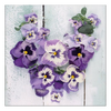Szalvéta Tavaszi árvácska szív papírszalvéta Pansy Heart 33x33cm