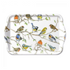 Tálca Tavaszi madaras műanyag kistálca 13x21 cm Birds Meeting
