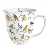 Bögre, csésze Tavaszi madaras porcelánbögre Birds Meeting 400ml