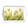 Tálca Tavaszi nárcisz virágos műanyag kis tálca Golden Daffodils 13x21cm
