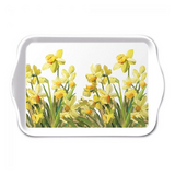 Tálca Tavaszi nárcisz virágos műanyag kis tálca Golden Daffodils 13x21cm