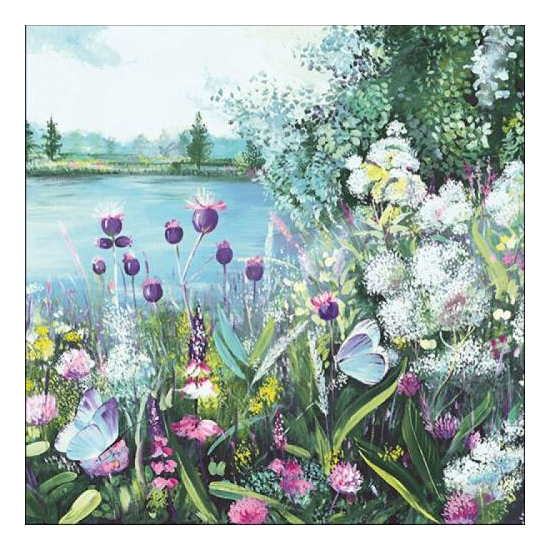 Szalvéta Tavaszi tópart papírszalvéta 33*33 cm Lake View