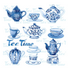 Szalvéta Tea moments blue papírszalvéta