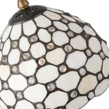 Asztali lámpa Tiffany asztali lámpa fehér Ø 20*38 cm