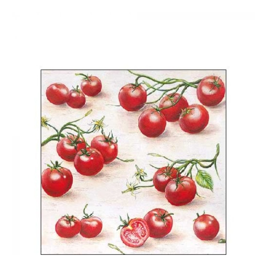 Szalvéta Tomatoes papírszalvéta 25x25 cm 20 db-os