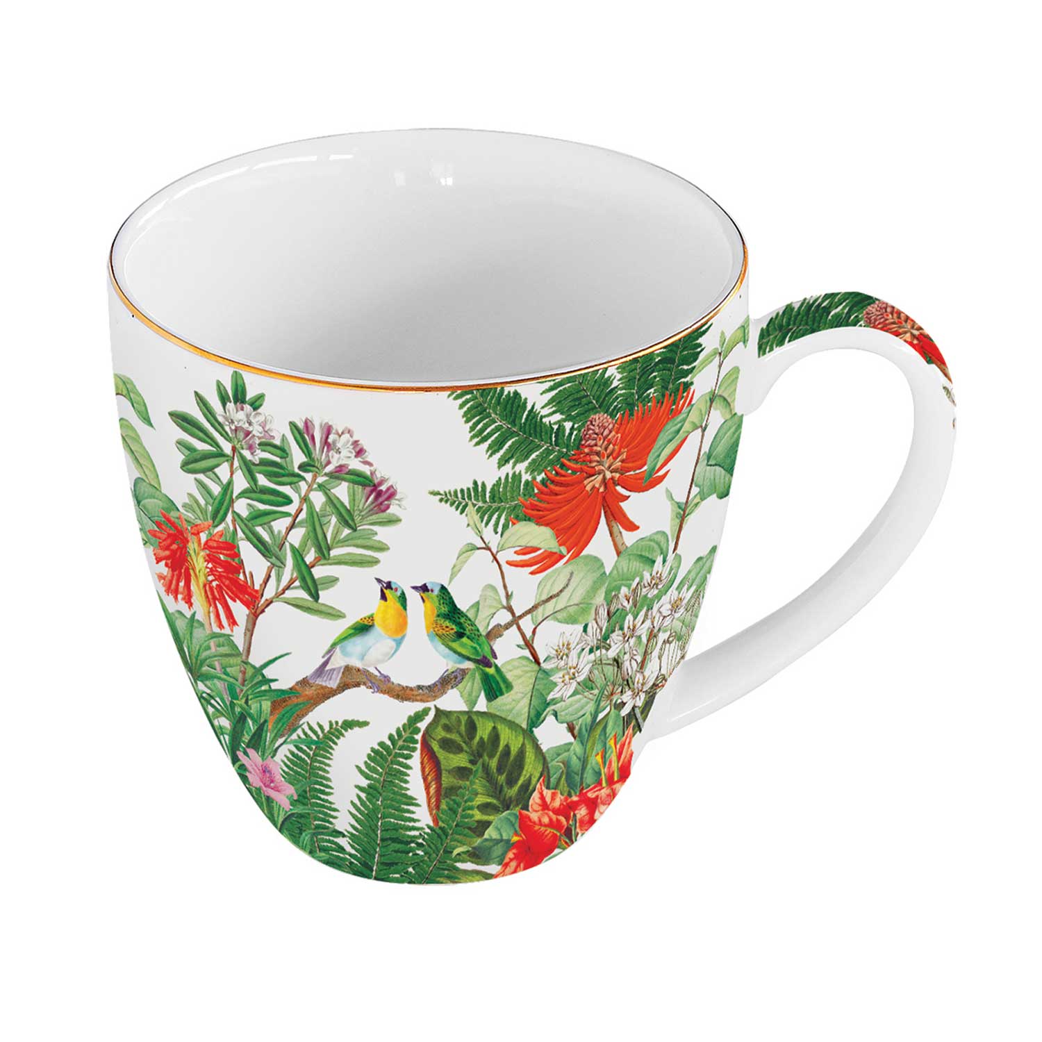 Bögre Trópusi mintás porcelán bögre 320 ml Exotica