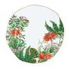 Tányér, étkészlet Trópusi mintás porcelán lapostányér 26 cm Exotica