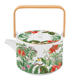 Teáskanna Trópusi mintás porcelán teáskanna bambusz fogóval 800 ml Exotica