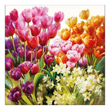 Szalvéta Tulipános papírszalvéta Tulips 33x33cm