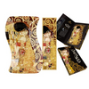 Tányér, étkészlet Üvegtányér hullámos papír könyvjelzővel ,Klimt:The Kiss