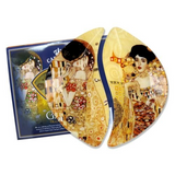 Tányér, étkészlet Üvegtányér szett 2 részes Klimt The Kiss Adele