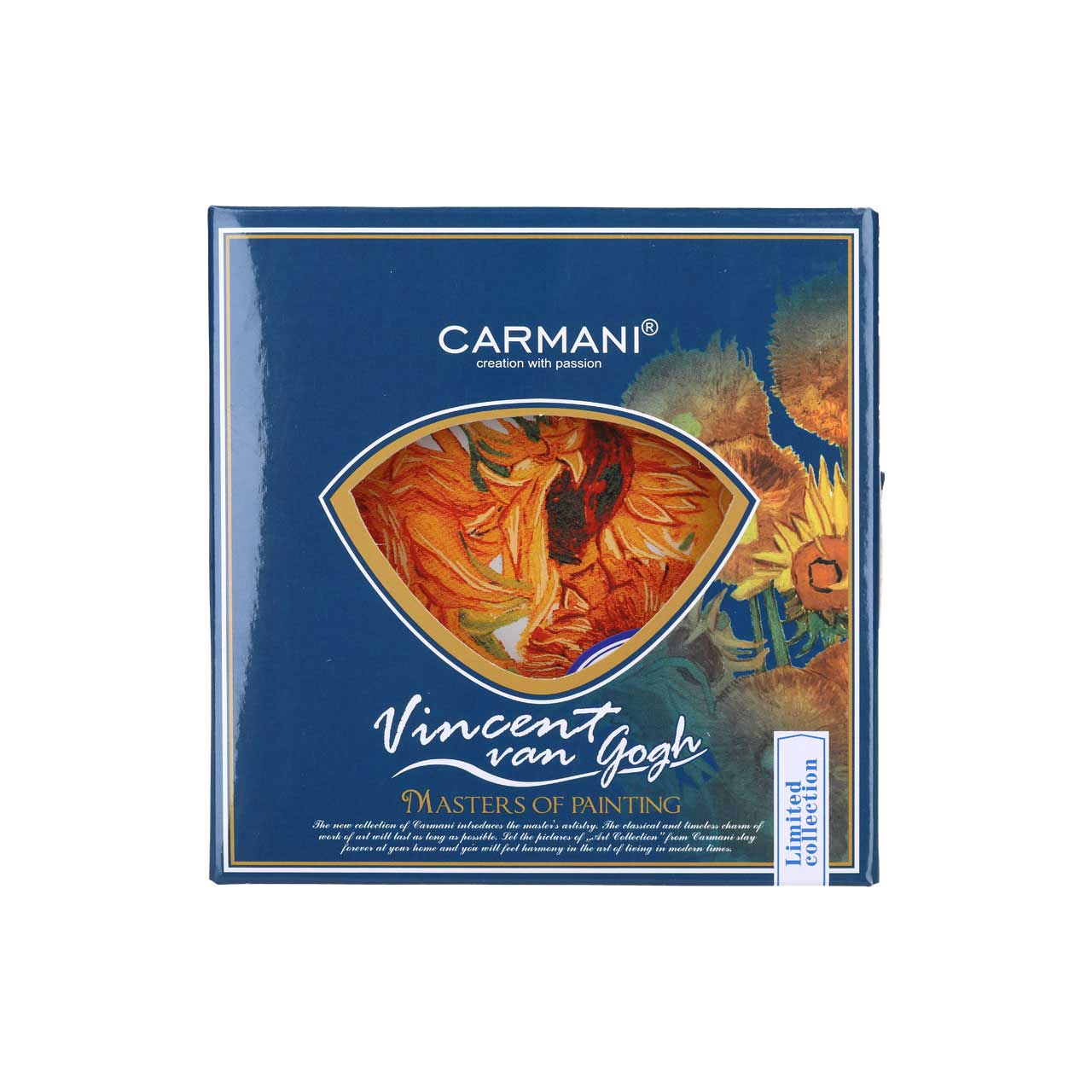 Tányér, étkészlet Üvegtányér Van Gogh Napraforgók