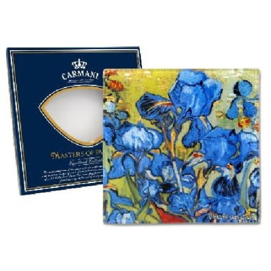 Tányér, étkészlet Üvegtányér Van Gogh:Íriszek