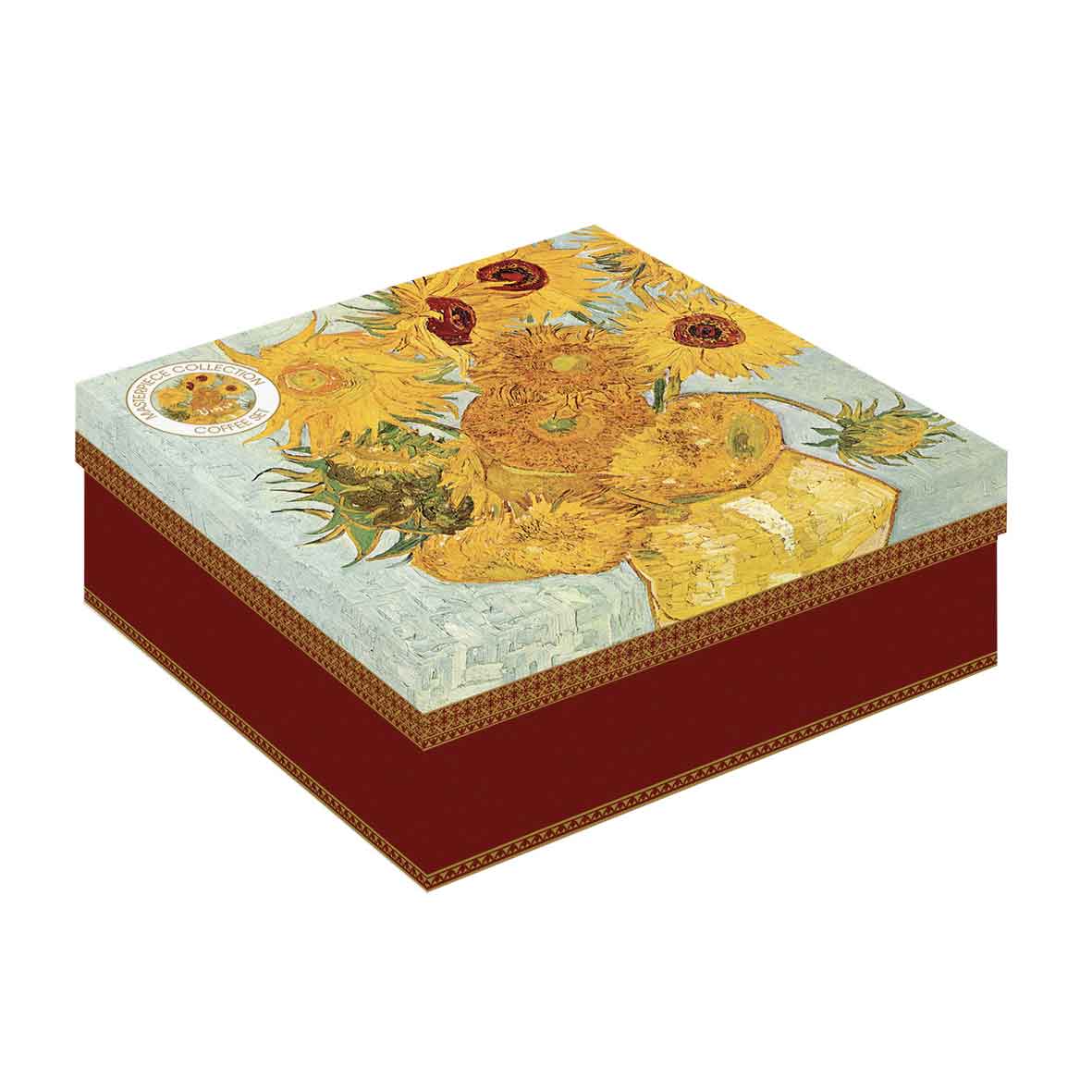 Bögre, csésze Vincent Van Gogh Porcelán eszpresszó csésze 2 személyes Napraforgók