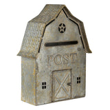 Postaláda Vintage fém postaláda házikó szürke Post