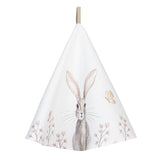 Konyharuha Vintage húsvéti nyuszi mintás kör alakú pamut konyharuha dia 80cm Rustic Easter Bunny
