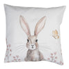 Díszpárna huzat Vintage húsvéti nyuszi mintás pamut párnahuzat 40x40cm Rustic Easter Bunny
