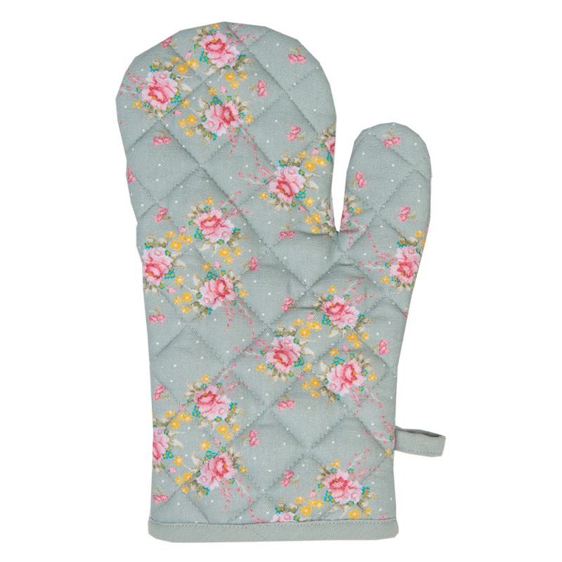 Edényfogó kesztyű Vintage rózsás madárkás pamut edényfogó kesztyű Cheerful Roses