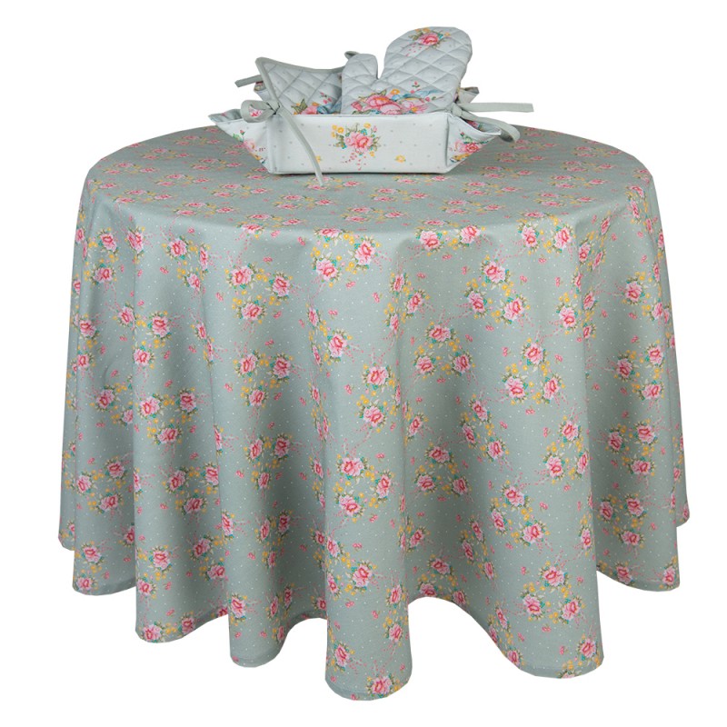 Kenyérkosár Vintage rózsás madárkás pamut kenyérkosár Cheerful Roses