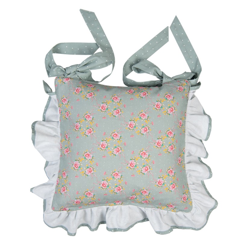 Székpárna Vintage rózsás madárkás pamut székpárna huzat Cheerful Roses