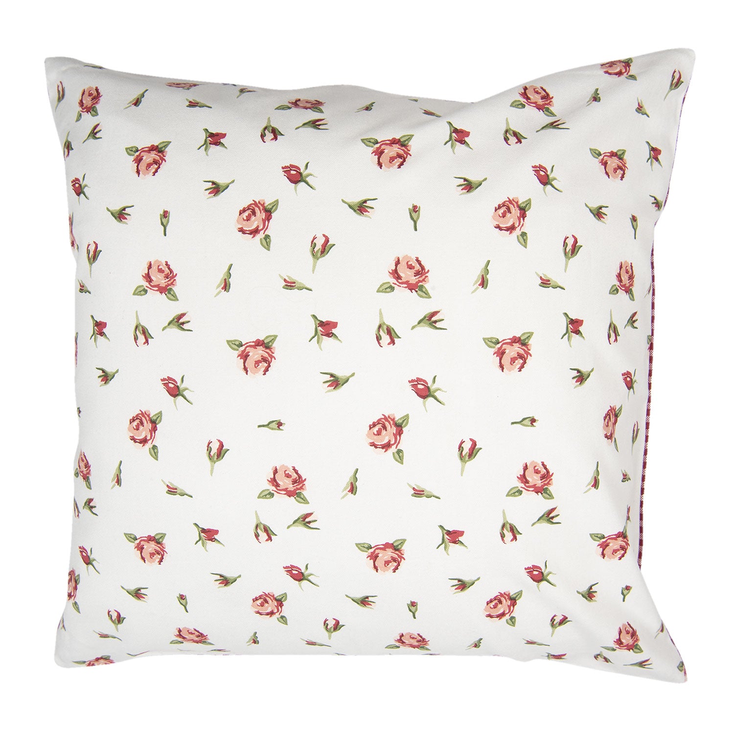 Díszpárna Vintage rózsás Párnahuzat pamut Romantic Roses