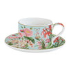 Tányér, étkészlet Virág mintás porcelán teás csésze aljjal Botanic Garden