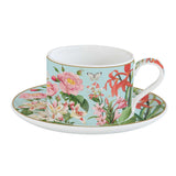 Tányér, étkészlet Virág mintás porcelán teás csésze aljjal Botanic Garden