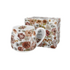 Bögre, csésze Virágmintás jumbo porcelánbögre díszdobozban Pastel Flowers White