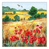 Szalvéta Wheat fields pipacsos papírszalvéta 33x33 cm 20 db-os