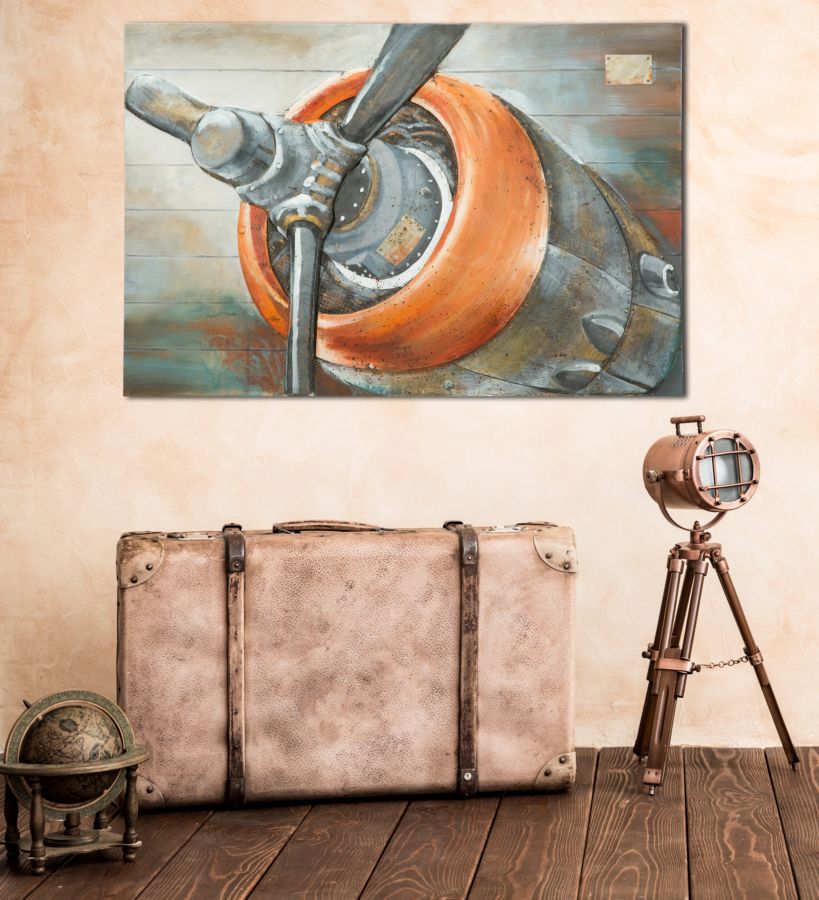 Loft Repülős Falikép – AVIATOR Vászonkép 120×80 cm Falikép Mauro Ferretti