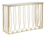 Esmée arany design konzolasztal tükrös asztallappal 120 cm Konzolasztal Mauro Ferretti