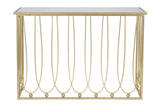 Esmée arany design konzolasztal tükrös asztallappal 120 cm Konzolasztal Mauro Ferretti