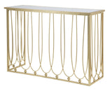 Esmée arany design konzolasztal tükrös asztallappal 120 cm Konzolasztal Mauro Ferretti