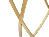 Arany design konzolasztal fekete üveglappal 120 cm Konzolasztal Mauro Ferretti