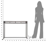 MINIMAL loft konzolasztal fekete barna Konzolasztal Mauro Ferretti