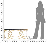 Jewel arany színű design dohányzóasztal 110 cm Asztal Mauro Ferretti