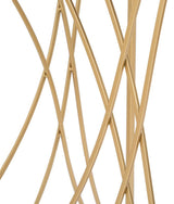 Arany színű design konzolasztal tükrös üveglappal 120 cm Konzolasztal Mauro Ferretti