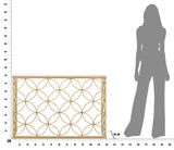 Anaïs arany színű design konzolasztal márvány lappal Konzolasztal Mauro Ferretti