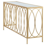 Lilou arany színű design konzolasztal 160 cm Konzolasztal Mauro Ferretti
