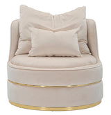 Solange Modern design fotel arany lábazattal Fotel Mauro Ferretti